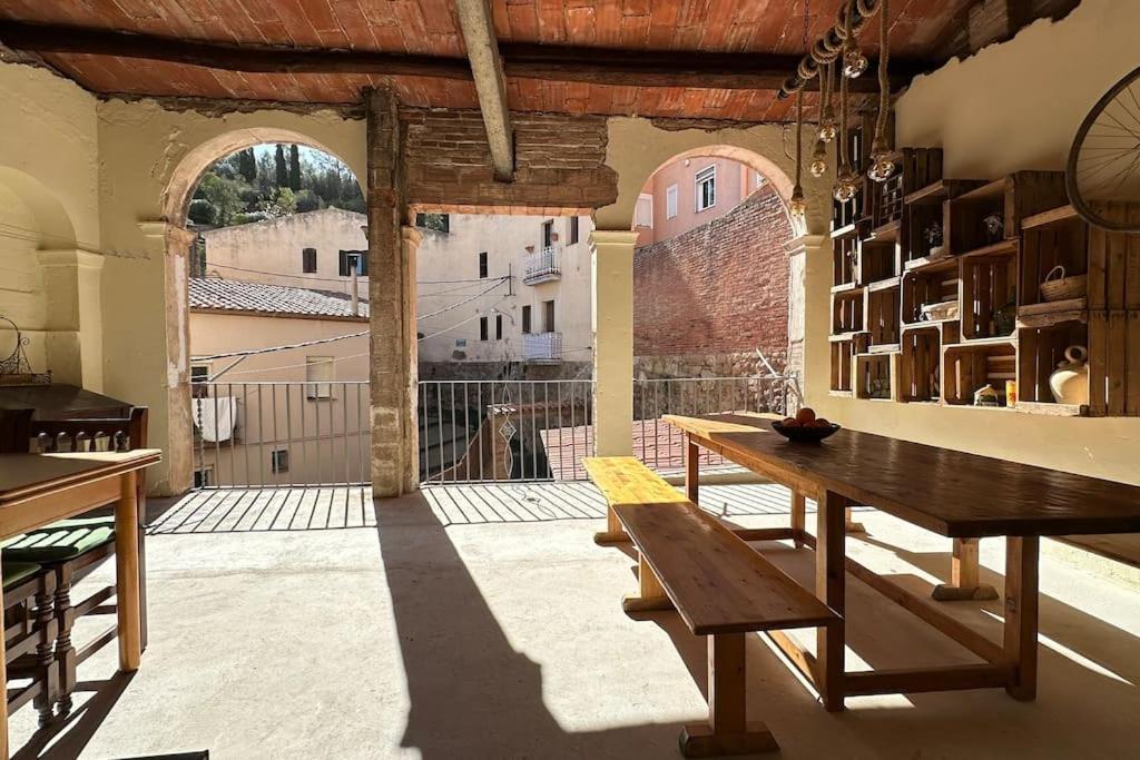 Habitacion Roca Foradada En Casa Cami De Les Aiguees Monistrol De Montserrat Exteriör bild